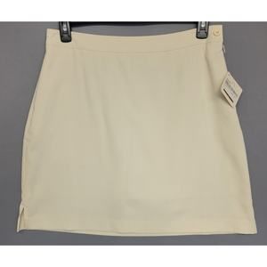 EP Pro Athletic A-line Skorts Womens 12 Beige Side Zip Golf Activewear New